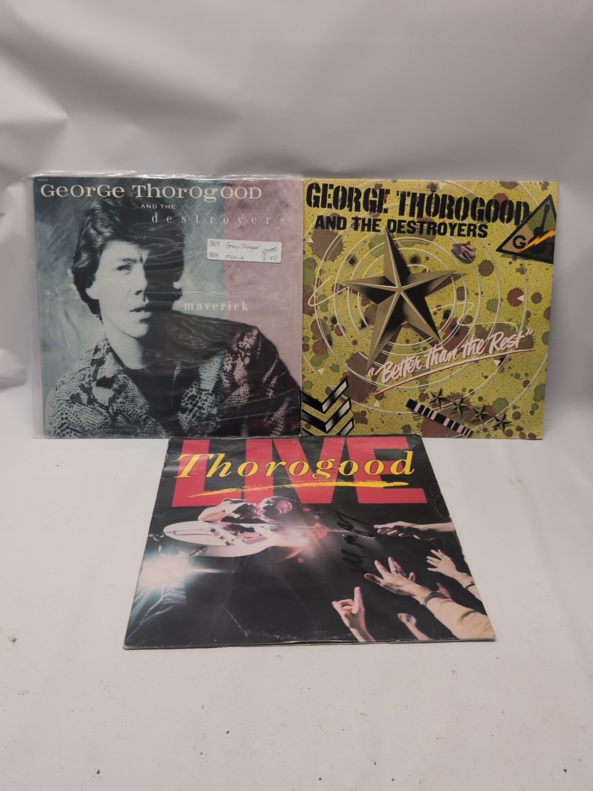 Lot(3) George Thorogood Vinyl Record Album LP Maverick Live Better Than The Rest