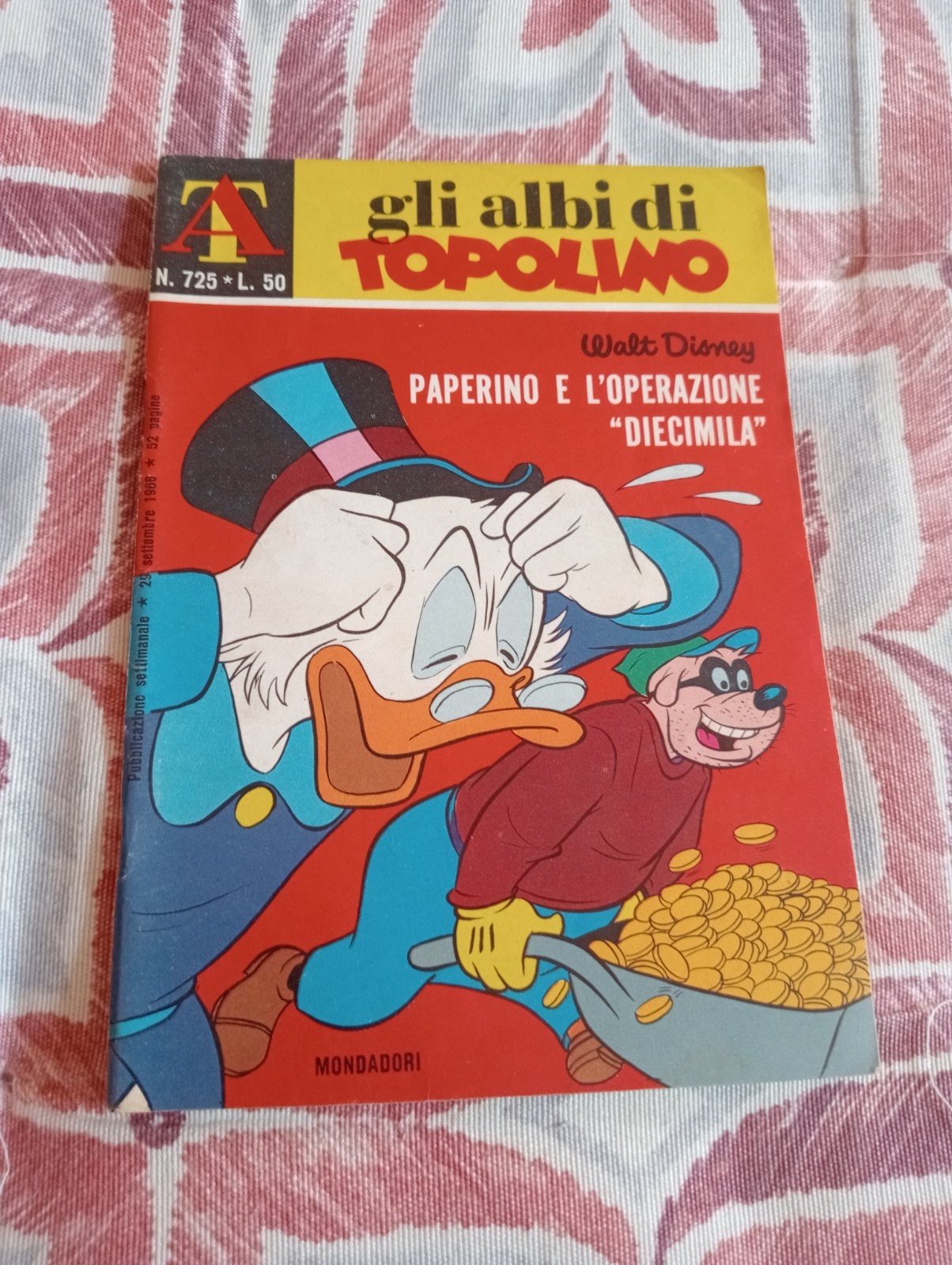 ALBI DI TOPOLINO N. 725 Mondadori 1968 MONDADORI CON BOLLINO