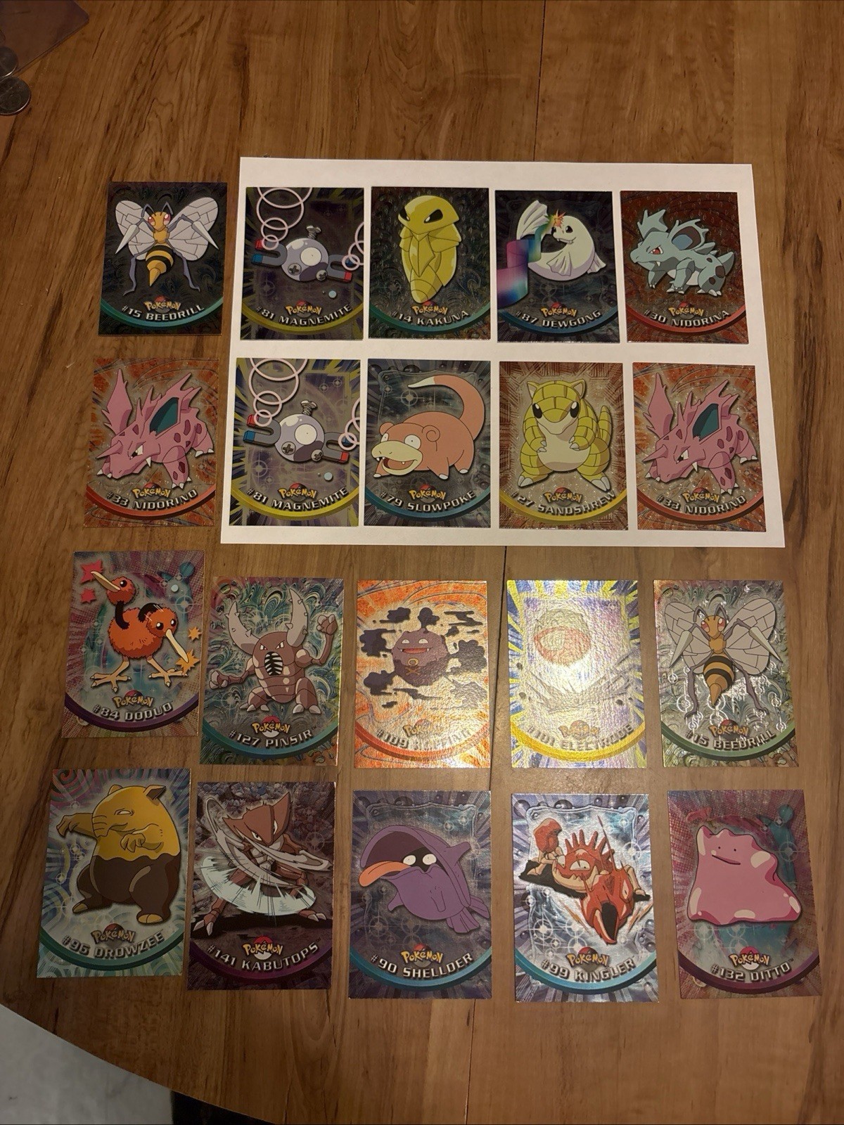Topps 2000 Pokémon Lot Of 20 Silver Foil Holo TV Animation Nm Or Better -Rare