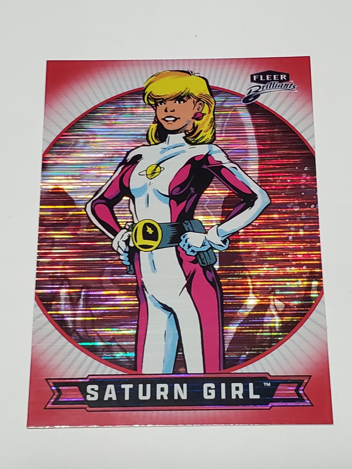 Carta Fleer Brilliants Superman - Saturn Girl #48 - Red Heat Vision 1231 / 1938