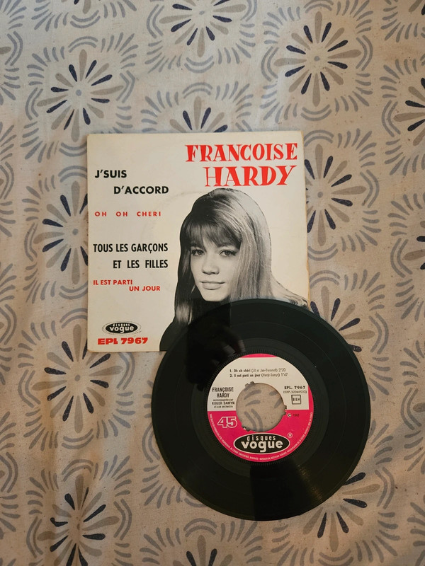 Vinyle 45 tours, François Hardy