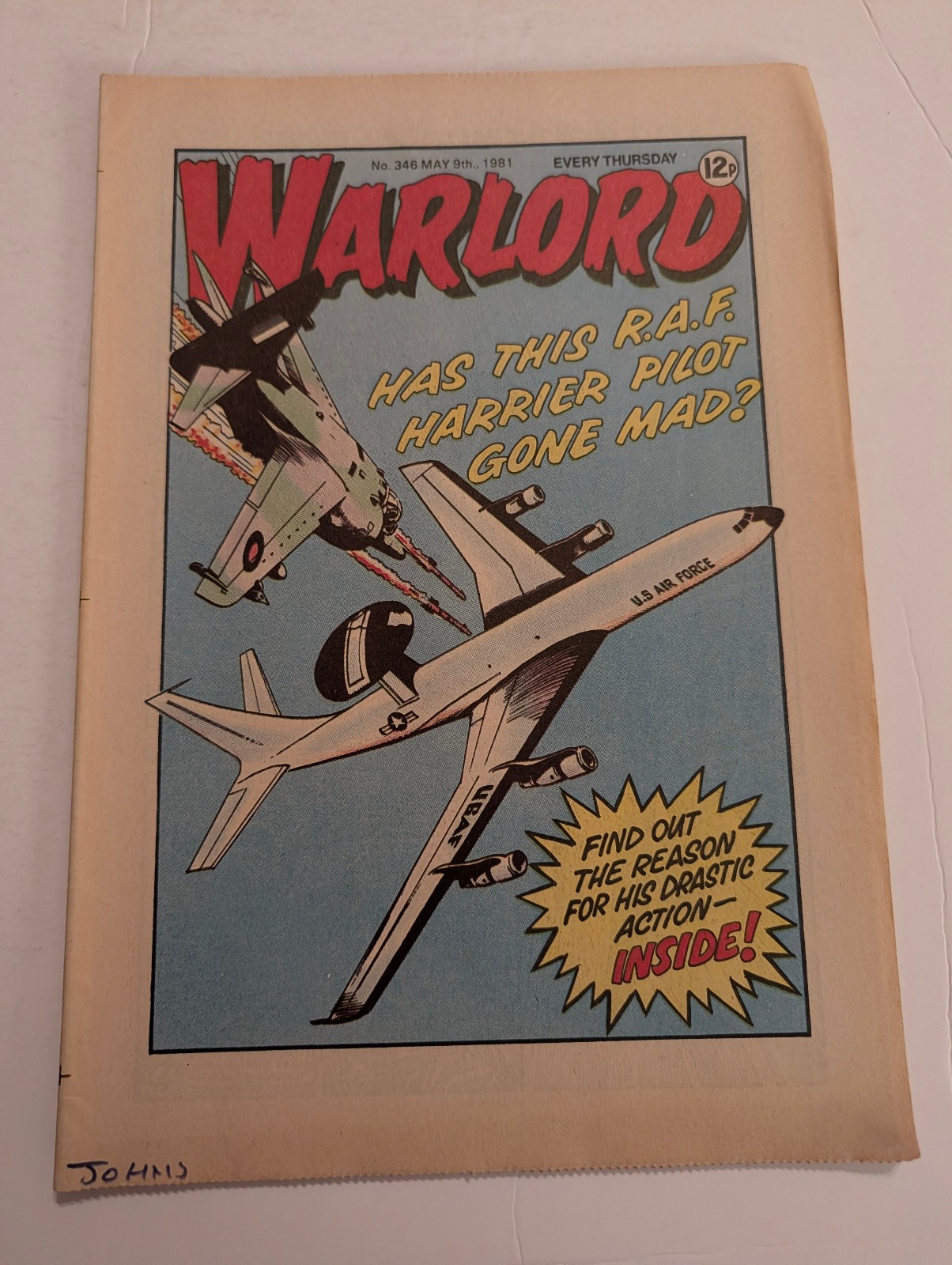 Warlord Comic No 346, May 9th 1981.