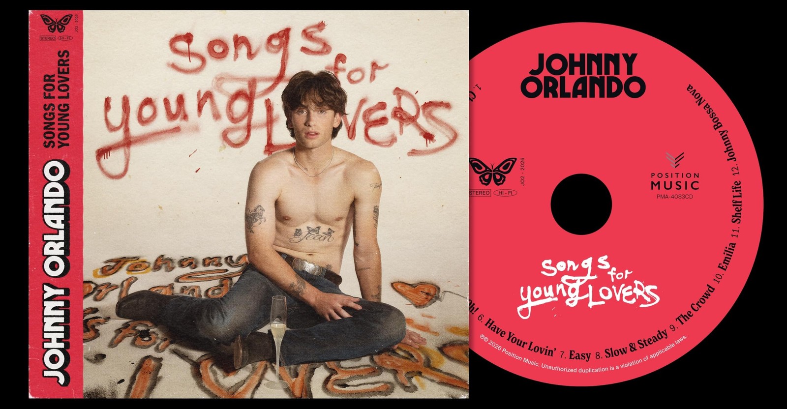 Johnny Orlando Songs For Young Lovers CD Nuovo