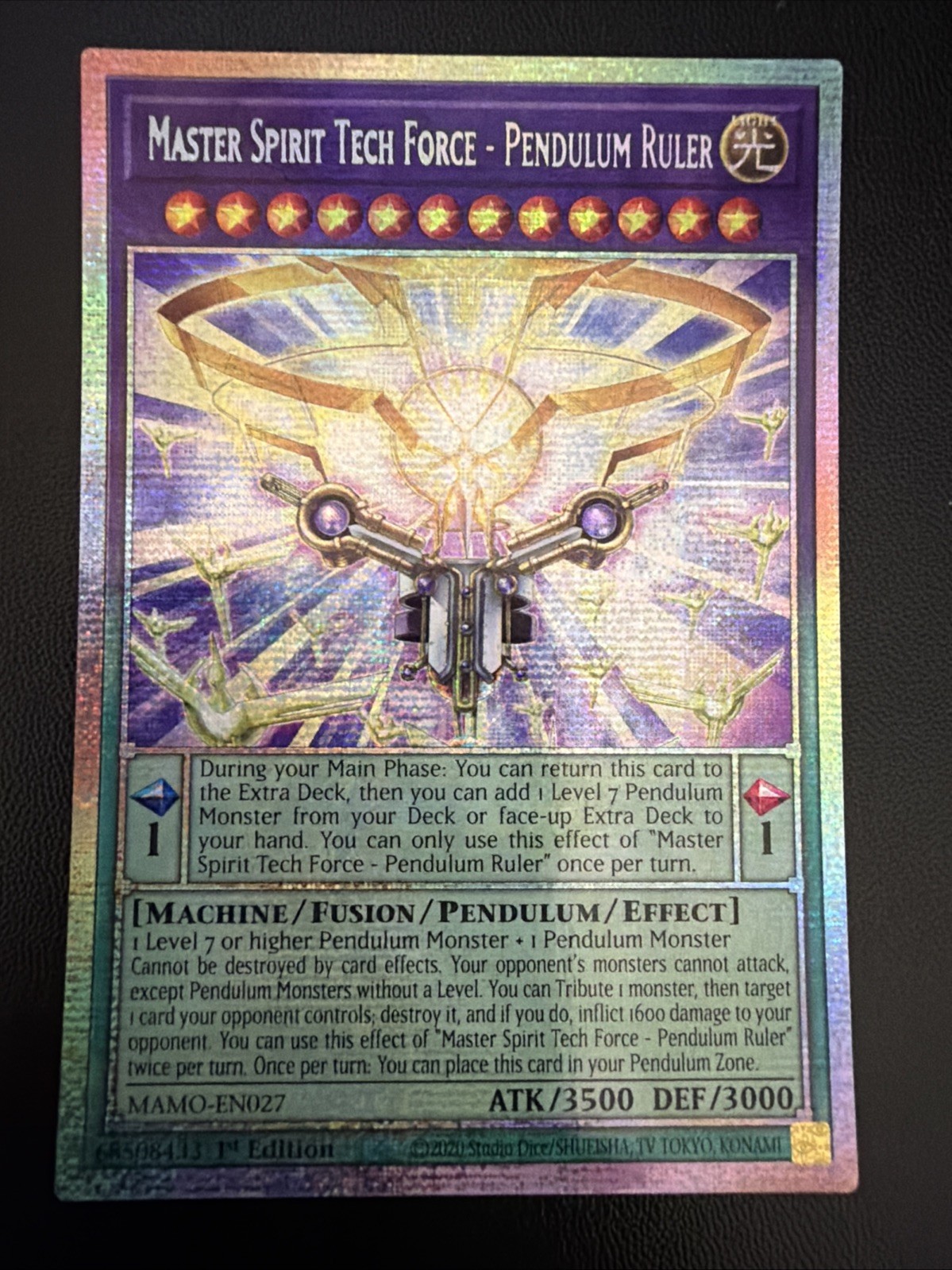 Yu-Gi-Oh! Master Spirit Tech Force - Pendulum Ruler MAMO-EN027 1st Ed Starlight