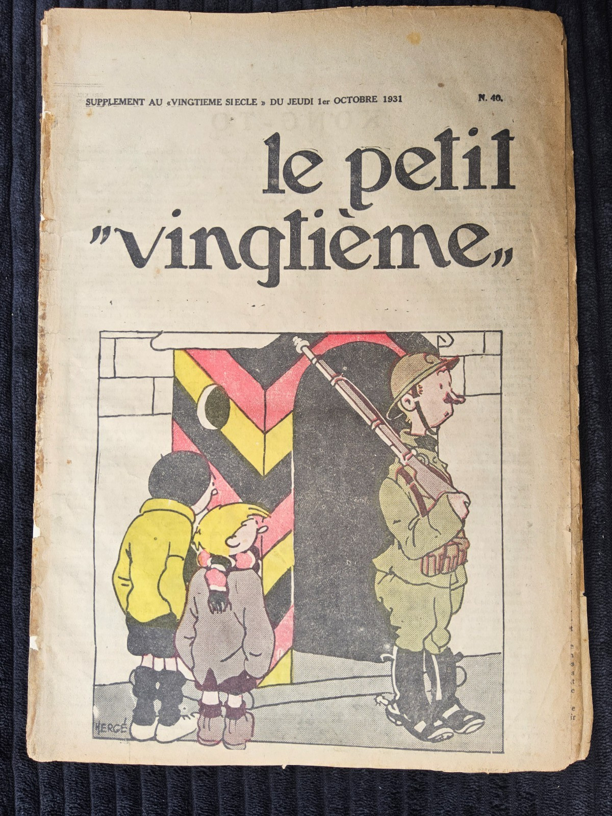 Tintin - Petit Vingtième - Numéro 40 de 1931 - En Amérique