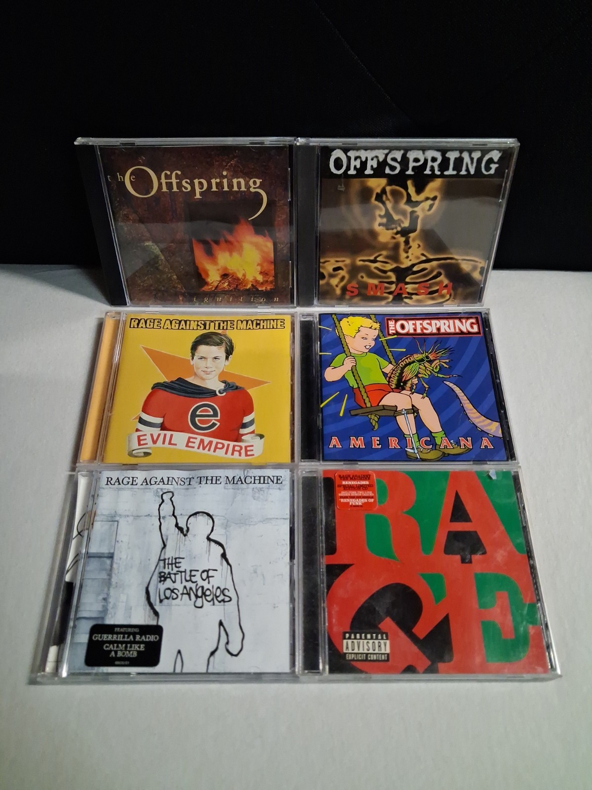 6x Rage Against The Machine & The Offspring CD Lot Punk Rock - Tested ✔️