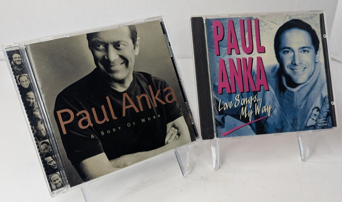 Paul Anka 2CD Lot Love Songs My Way & Body Of Work Like New Played Once See Pics