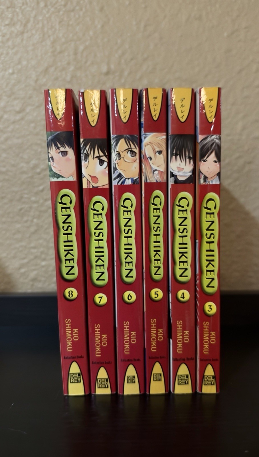 Genshiken Manga Vols 3-8 Lotto di 6 Inglese Del Rey Kio Shimoku 1° Stampe