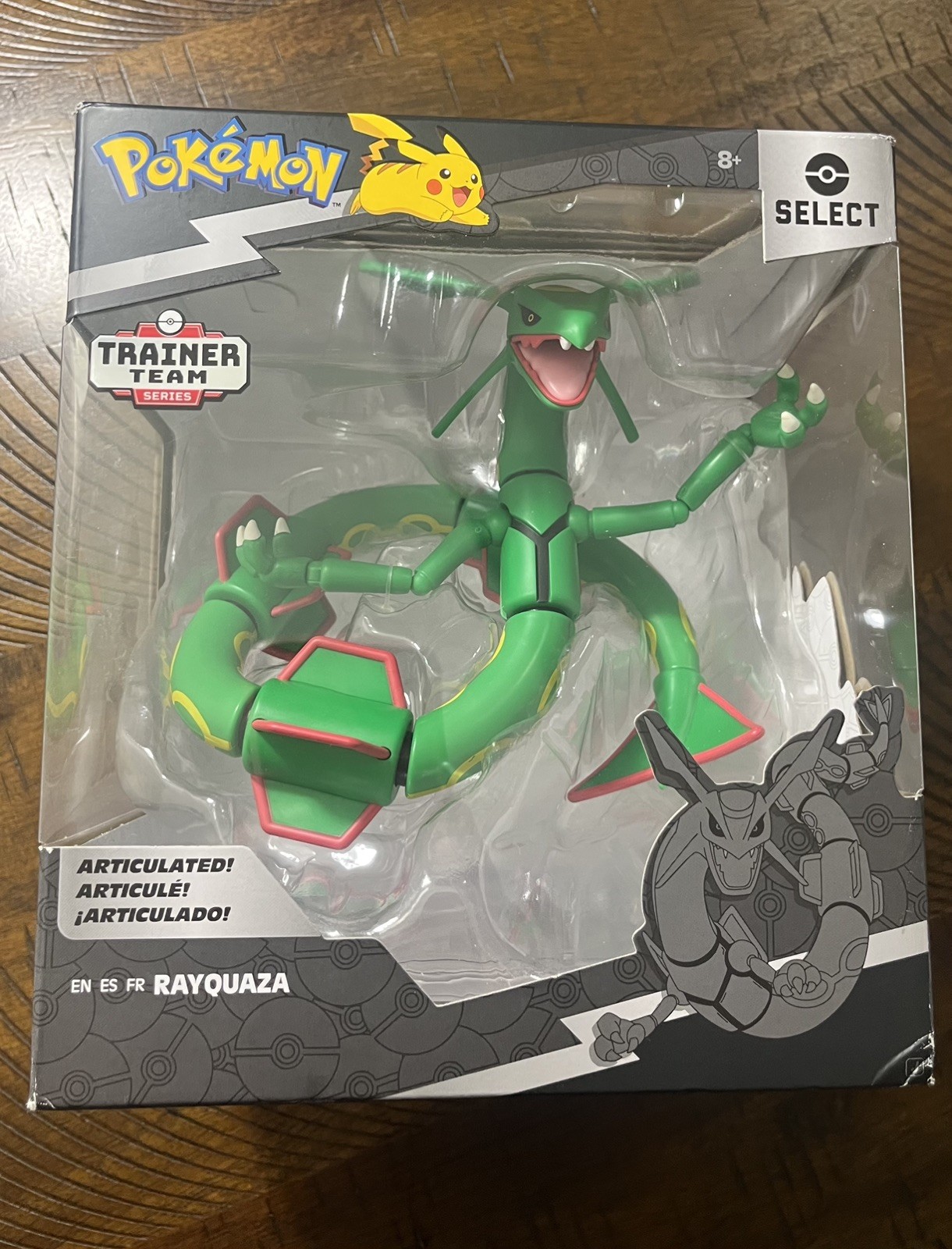 Pokemon Select Modellino Rayquaza Super Articolato 6" Nuovo Sigillato Jazwares