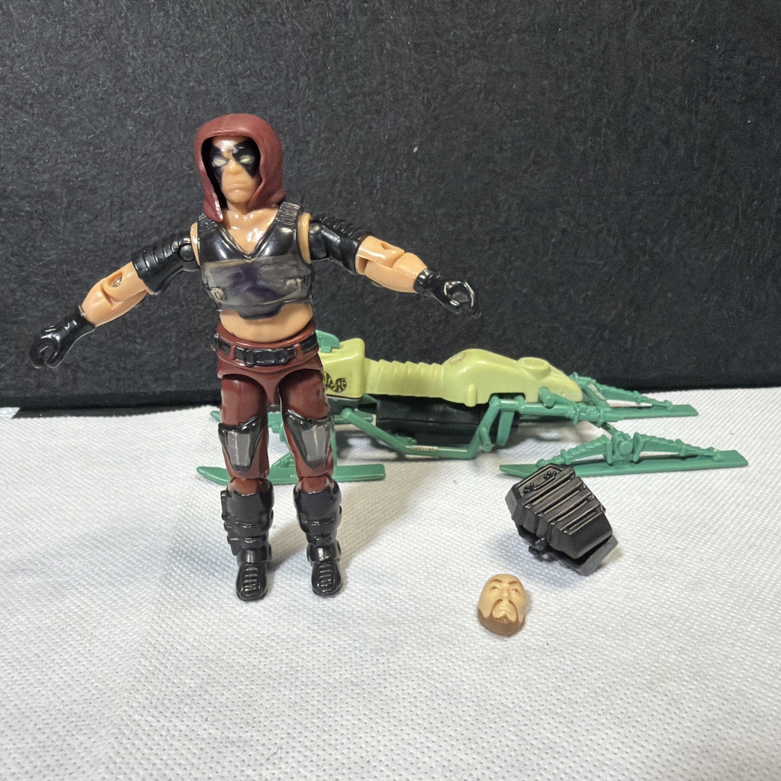 G.I. 1984 vintage Joe: ARAH Zartan con sciatore palude camaleonte incompleto