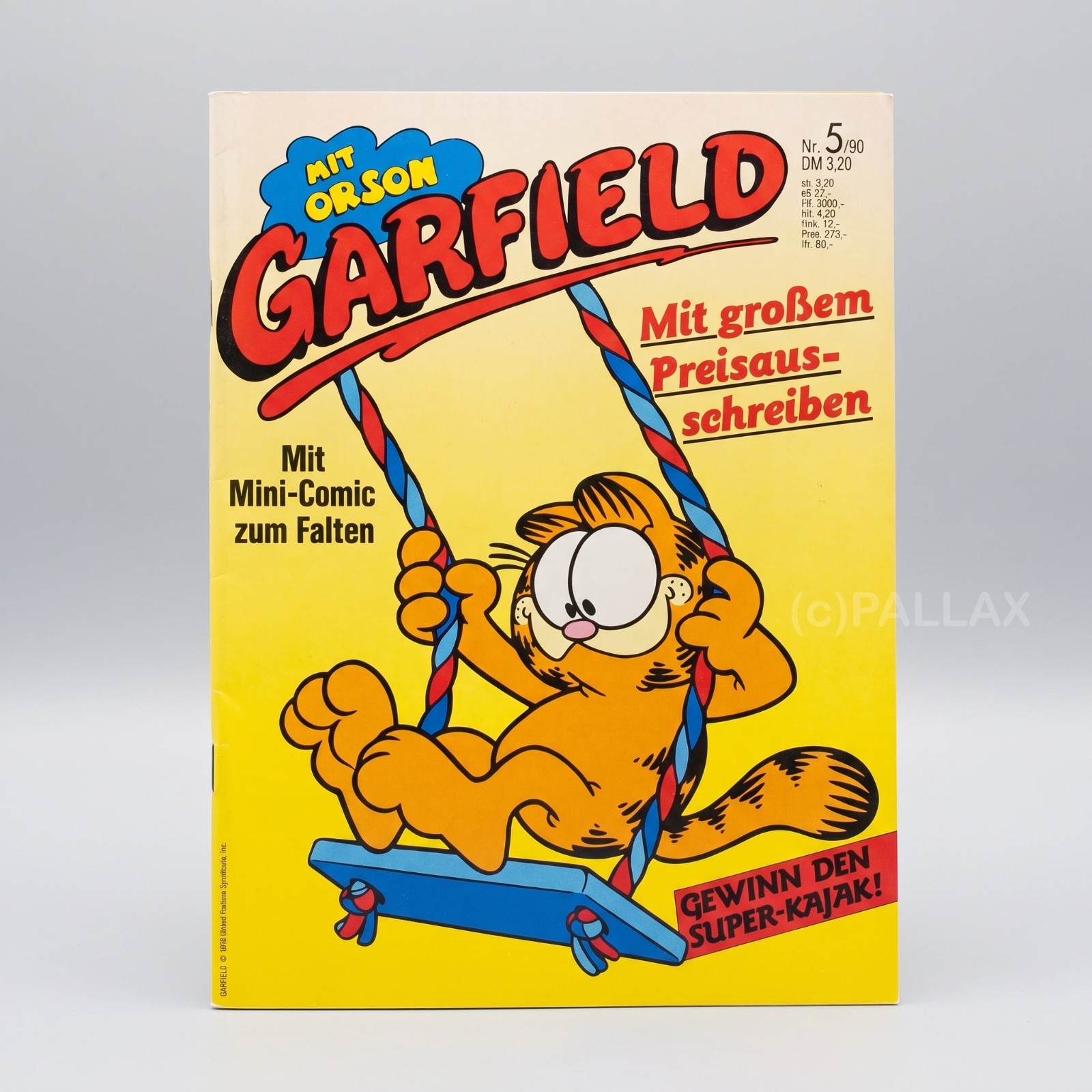 FUMETTO GARFIELD N.85/90 CON POSTER / BAVARIA 1990