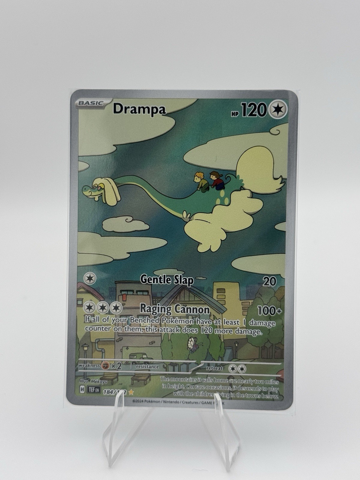 Pokémon TCG Illustrazione Holo Drampa Forze Temporali 184/162 Mint/Near Mint
