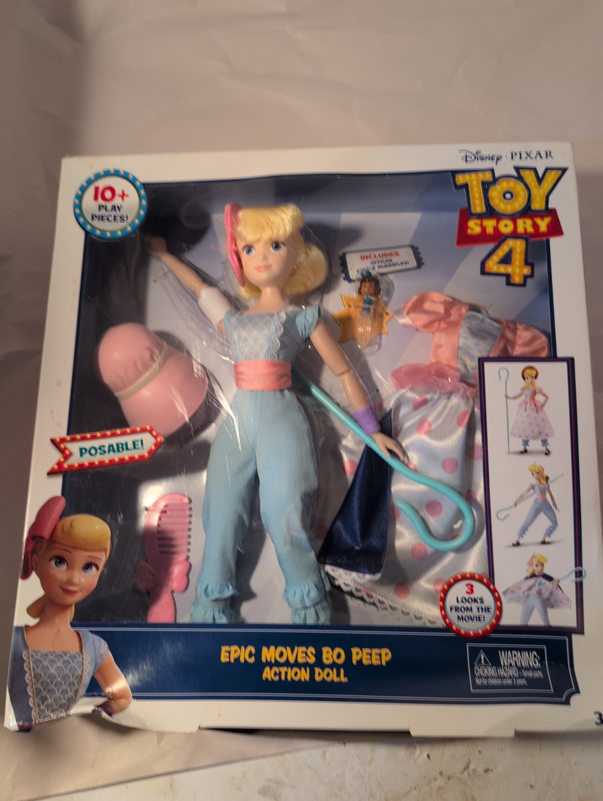 Disney Pixar Toy Story 4 Epic Moves Bo Peep Action Doll Mattel GDR18 Dmg Box New