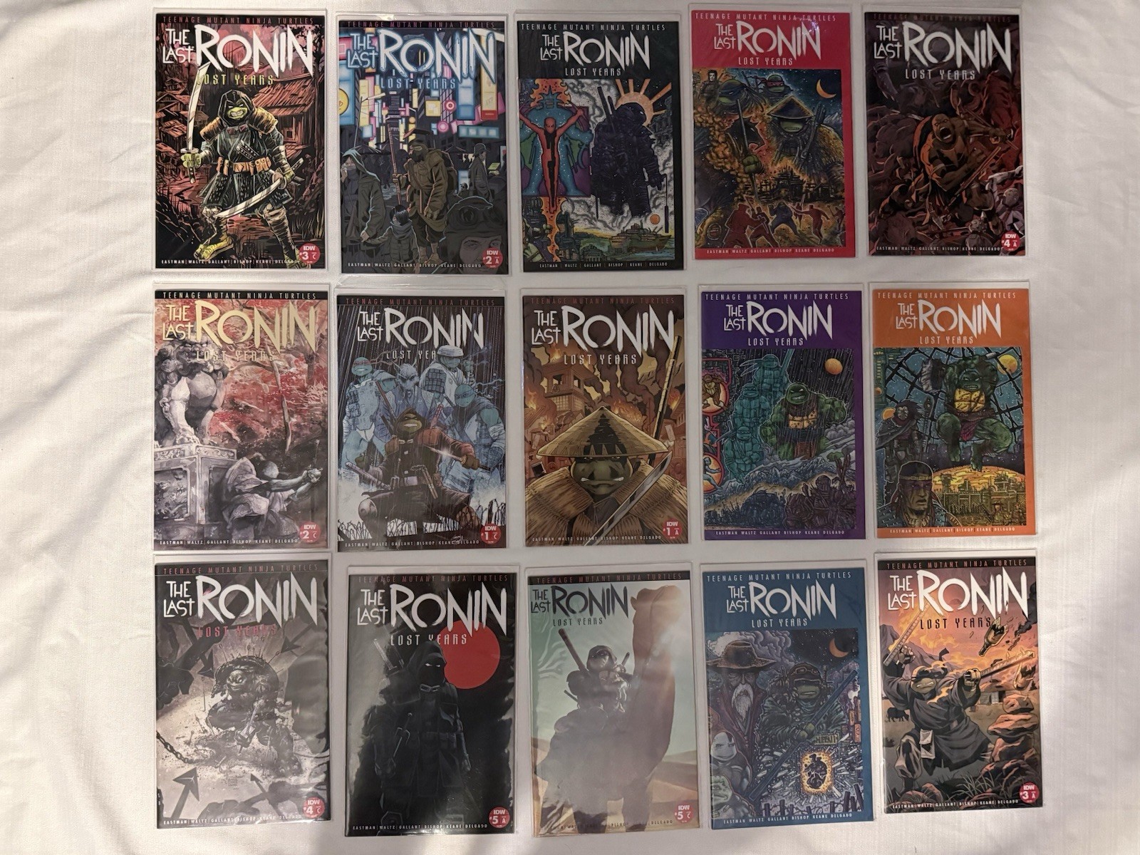 TMNT The Last Ronin Lost Years #1-5 First Print Variant Lot 15 Comics IDW
