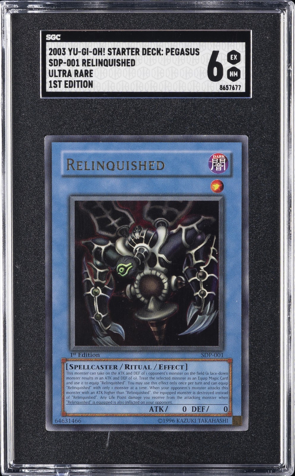 YU-GI-OH 2003! #SDP-001 ABBANDONATO SGC 6