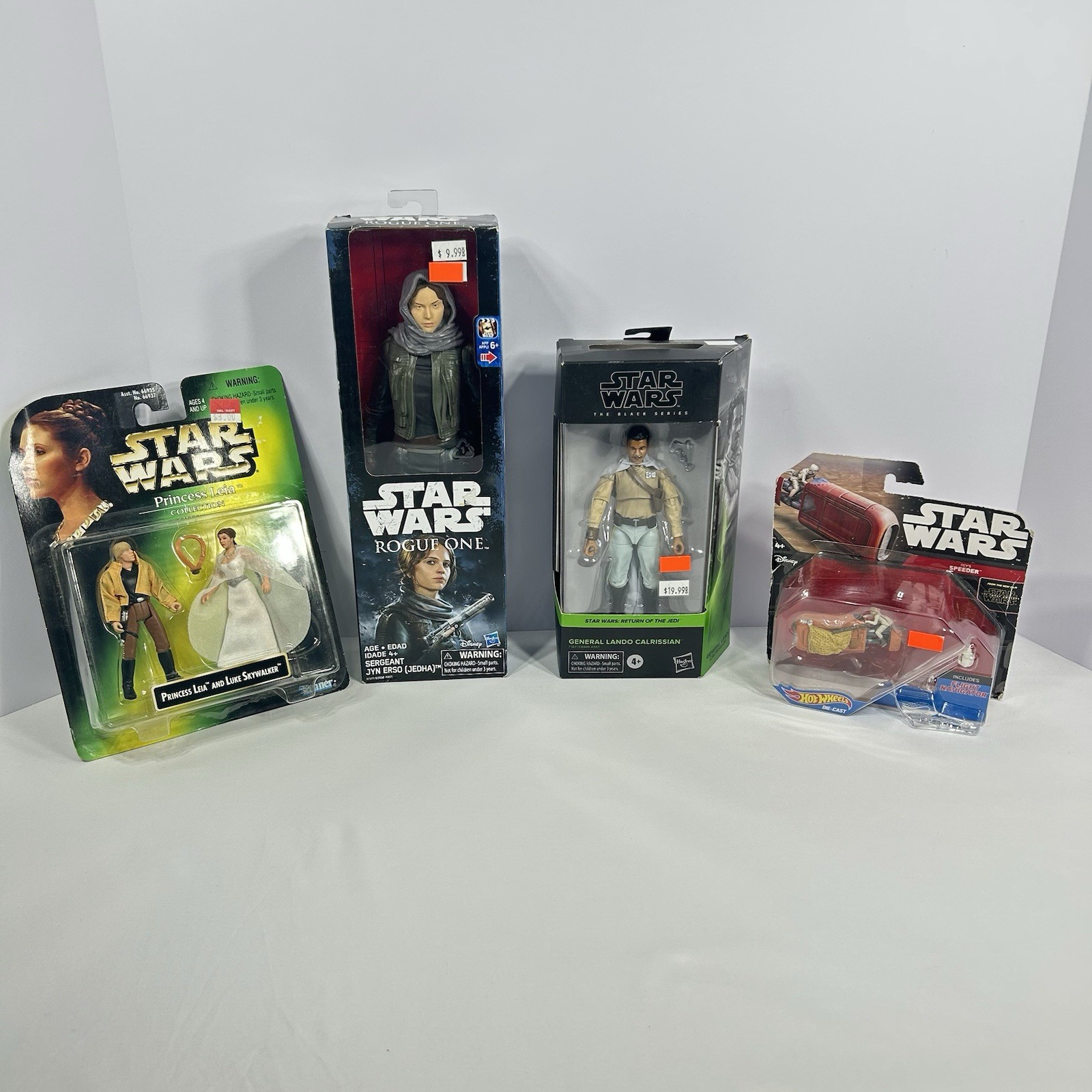 Lotto action figure Star Wars sergente Jyn Erso Jedha 12" e altro Disney Hasbro