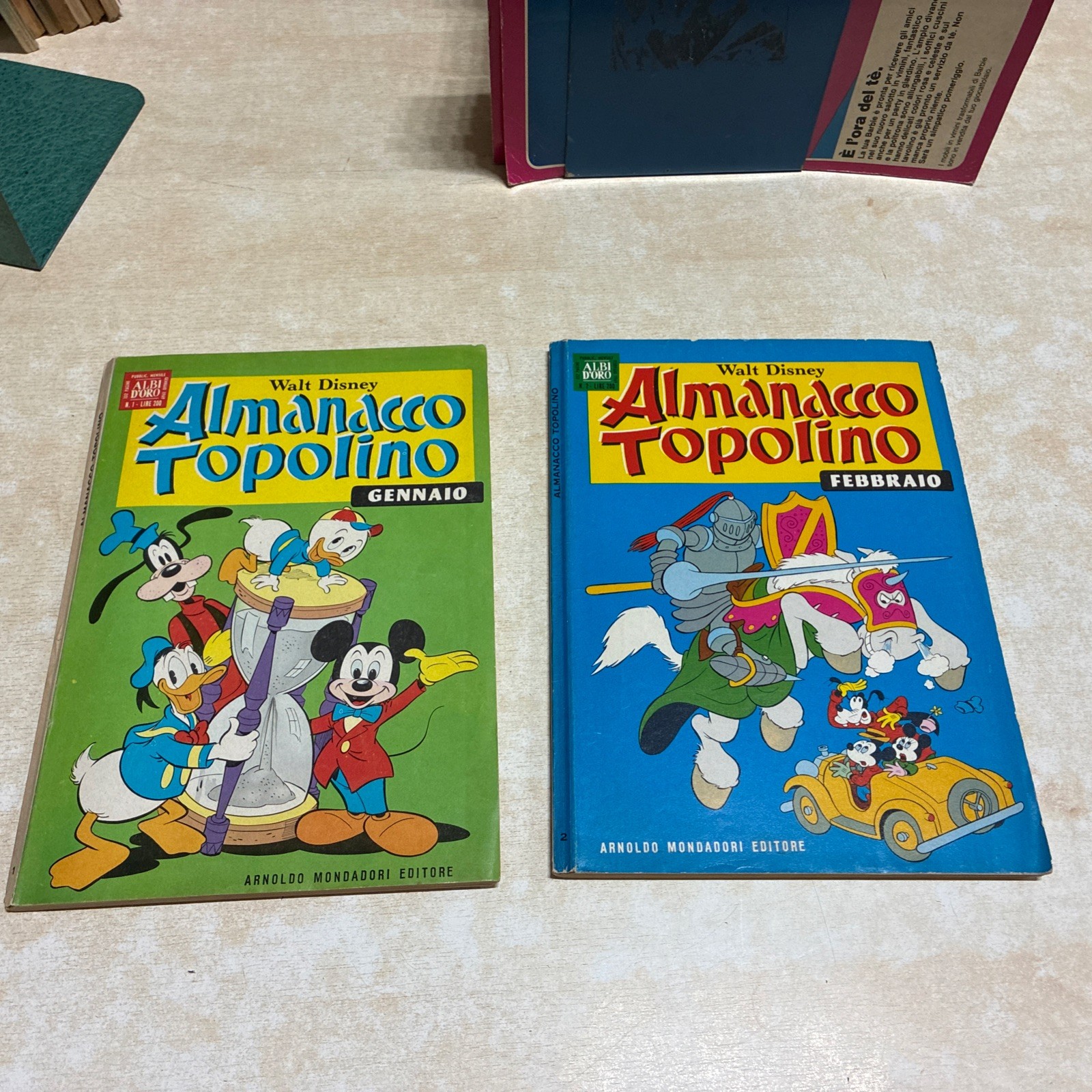 Almanacco Di Topolino N.1+N.2 Del 1969,ottimo