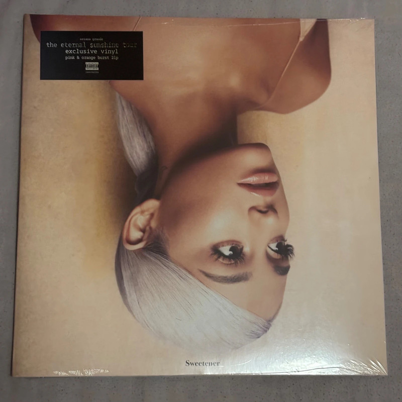 Ariana Grande sweetener pink & orange burst 2lp