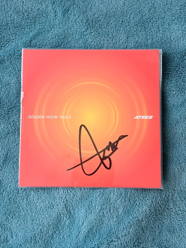 WTS ateez gh3 hello82 signed postcard Jongho