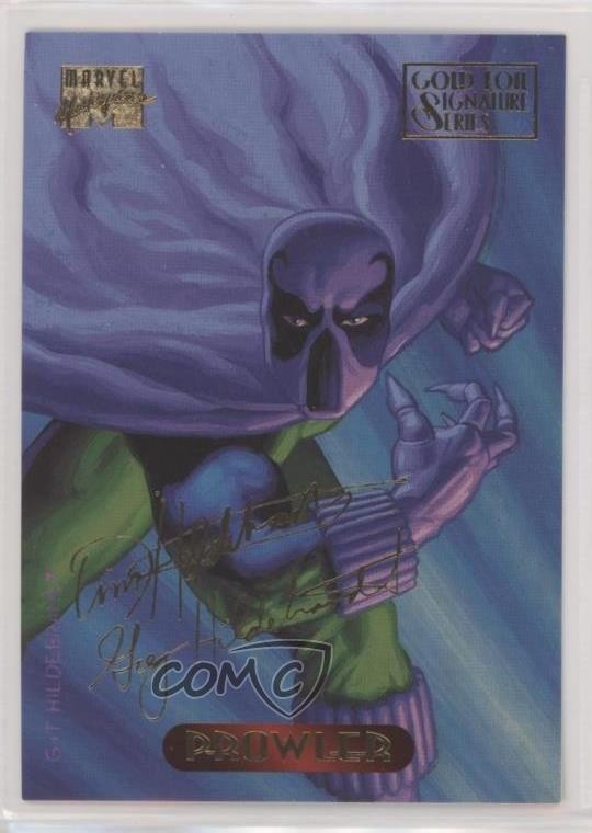 1994 Fleer Marvel Masterpieces Gold Foil Signature Series Prowler #91 0z17