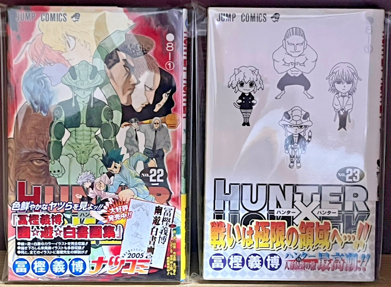 HUNTER×HUNTER First Print Edition Comic Vol.22.23 manga giapponese con DJ 2005