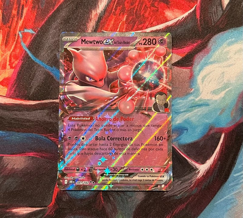 Mewtwo EX del Team Rocket 081/182 DRI ES