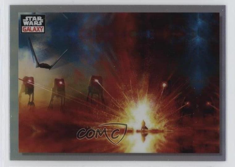 2023 Chrome Star Wars Galaxy Refractor Luke Skywalker Face the Dark Side 0i7z