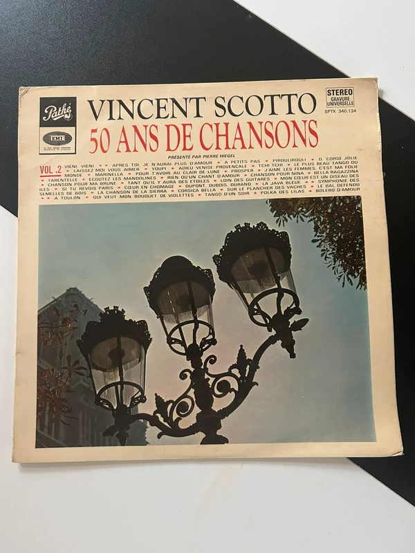 Disque Vinyle 33T - "50 Ans de Chansons de Vincent Scotto" Vol. 2 - Pathé EMI