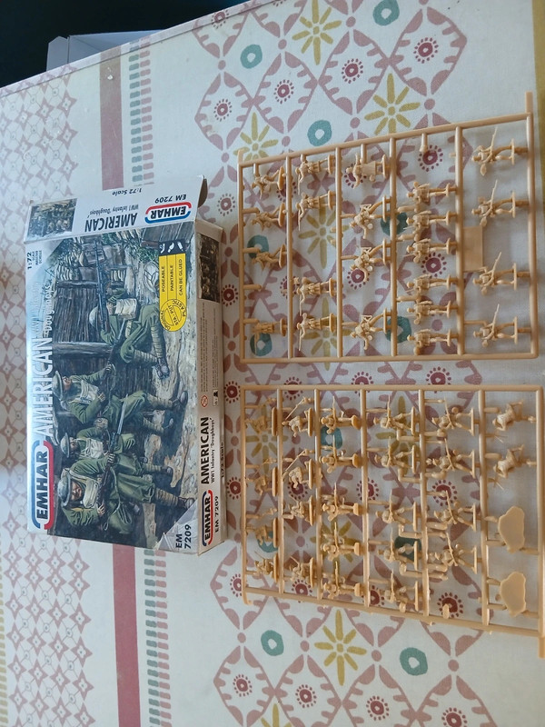 Figurines 1/72 Emhar ww1 américain infantry