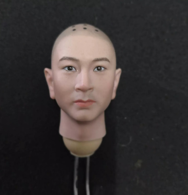 1/6 Male Asian Holy Monk Man Head Sculpt For 12" Action Figure Model Doll Body