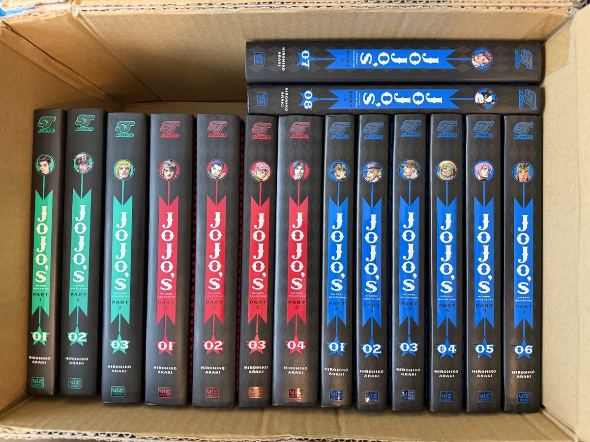 JoJo's Bizarre Adventure Manga Ricambi Completi 1-5, Vol 1-5 di Parte 6