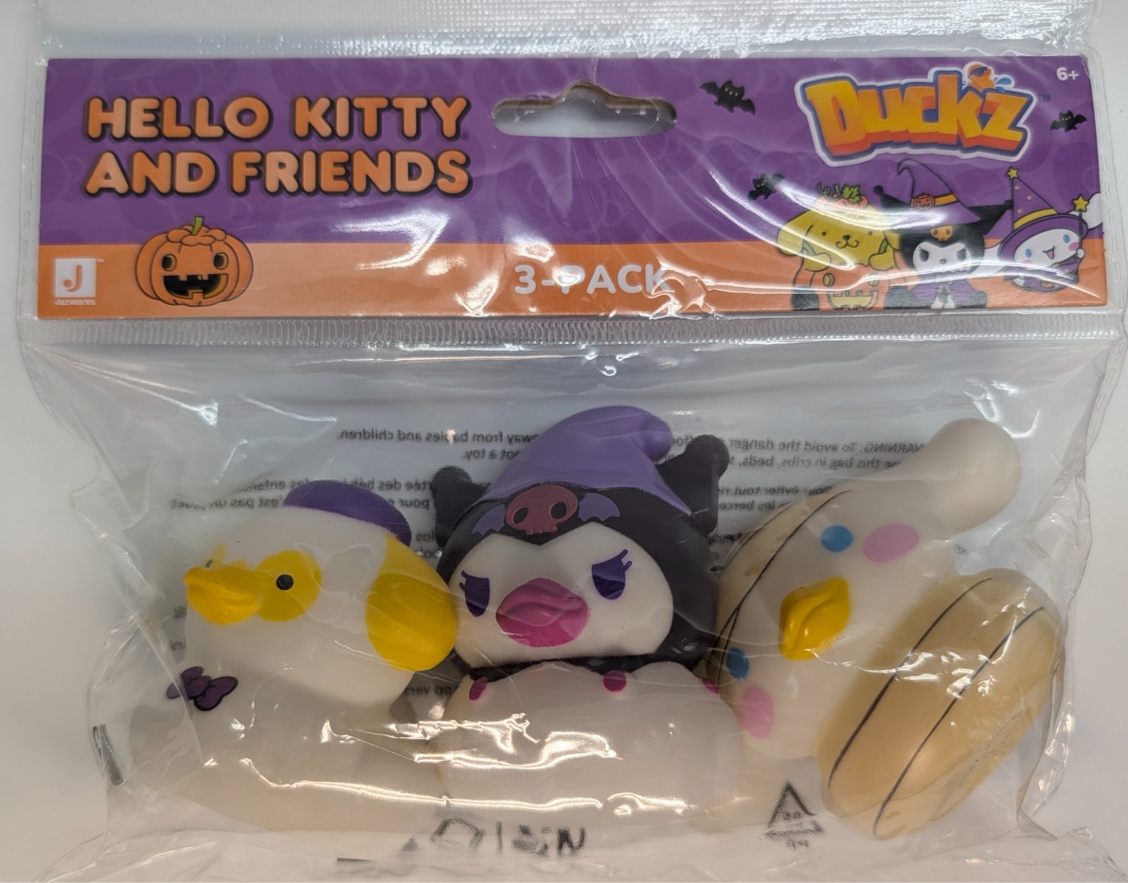 Hello Kitty Halloween Anatre di Gomma Pompompurin, Kuromi, Cinnamoroll