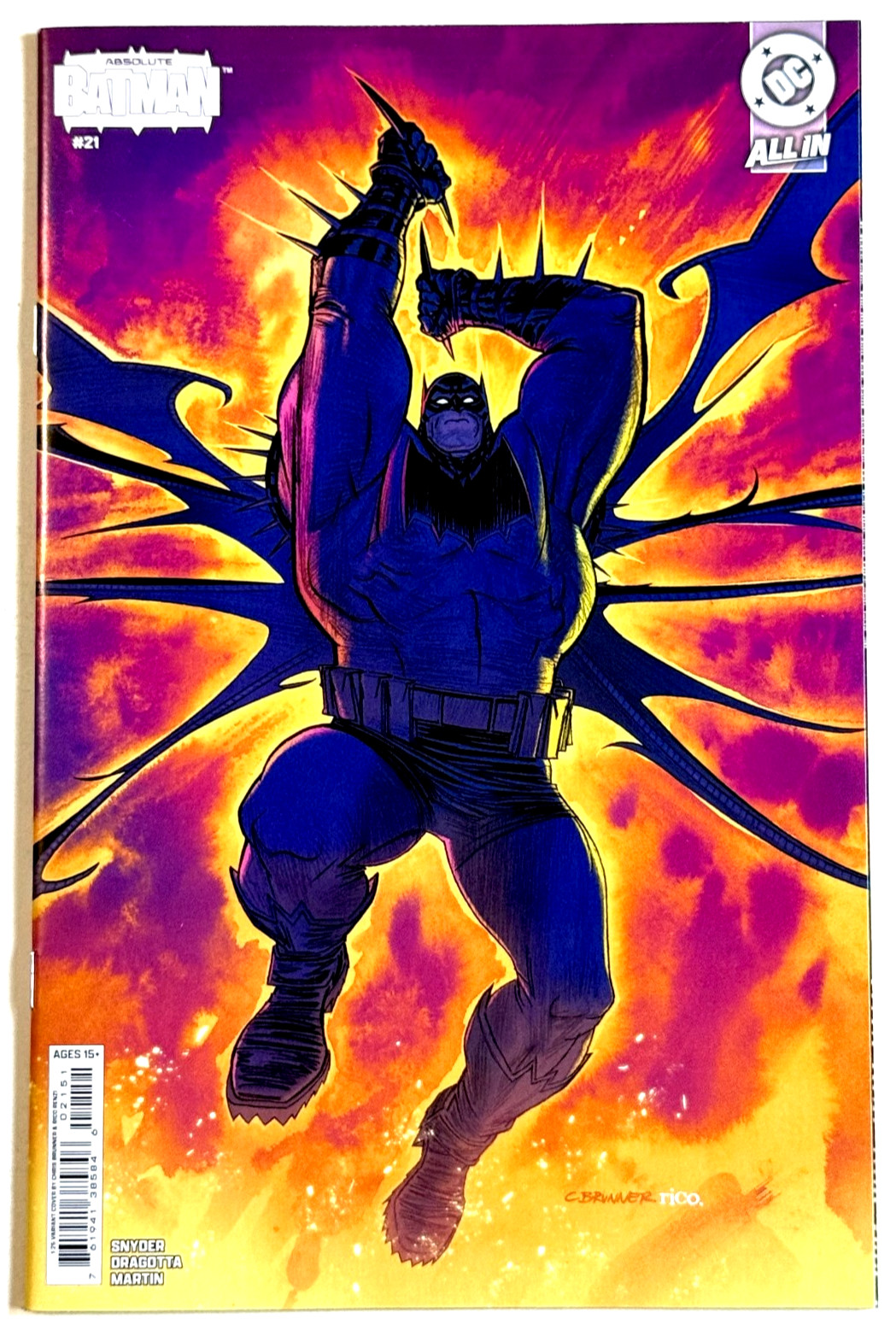ABSOLUTE BATMAN #21 CHRIS BRUNNER 1:25 VARIANTE 2026 DC COMICS NM