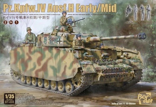Border Model BT-005 - Kit 1/35 Pz.Kpfw.IV Ausf.H Early/Mid 2 in 1 - Nuovo