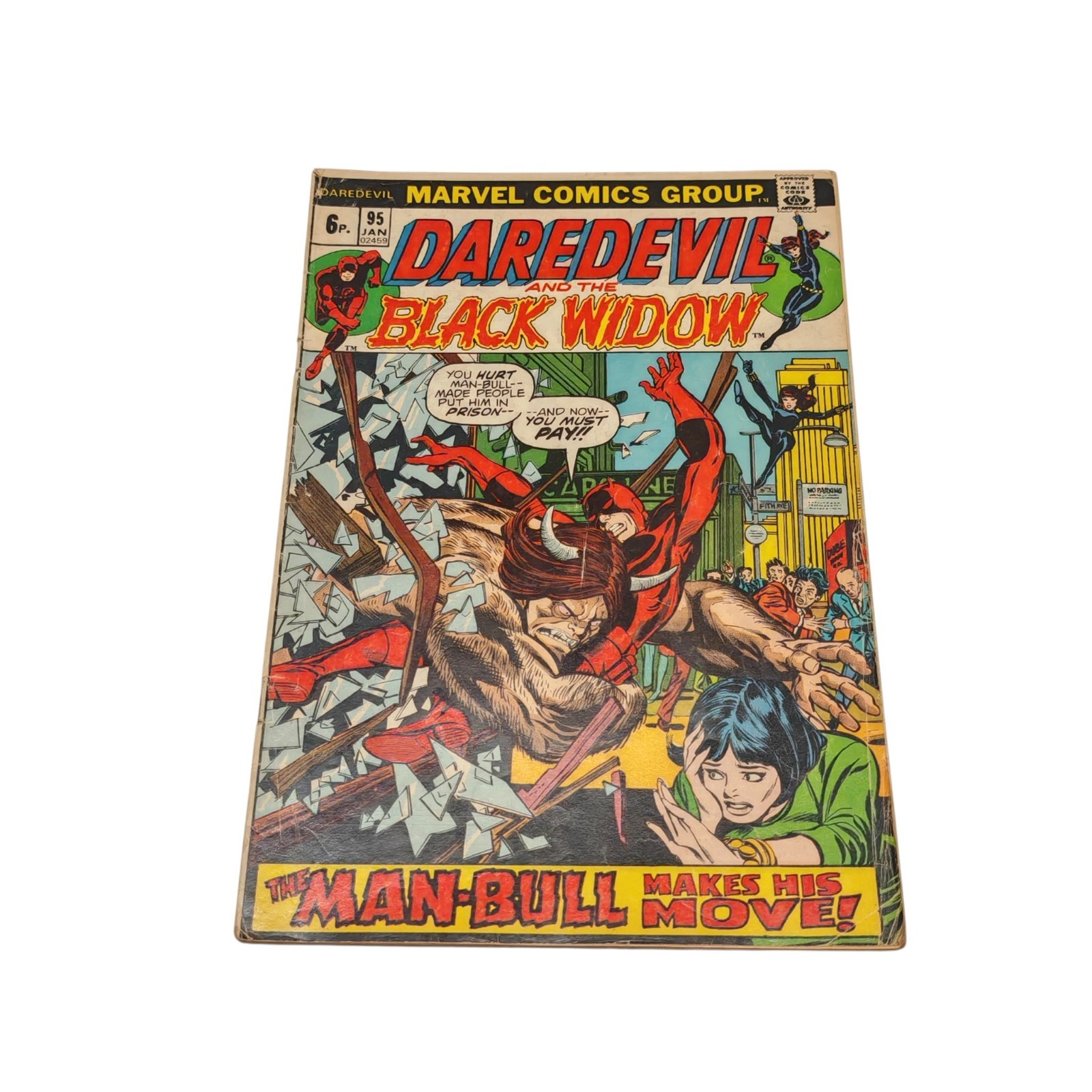 Daredevil and Black Widow #95 Comic 1973 Marvel First Appearance The Bull Man