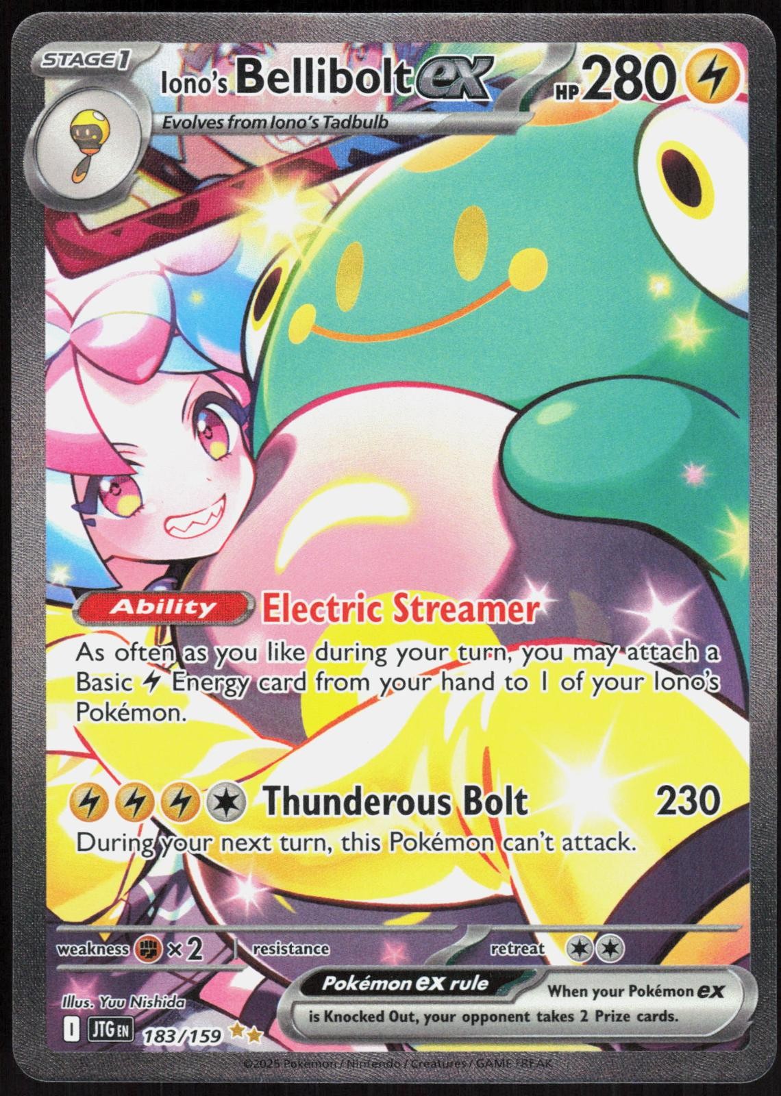 Bellibolt di Iono ex 183 Viaggio Insieme - Holo Pokemon quasi nuovo/m