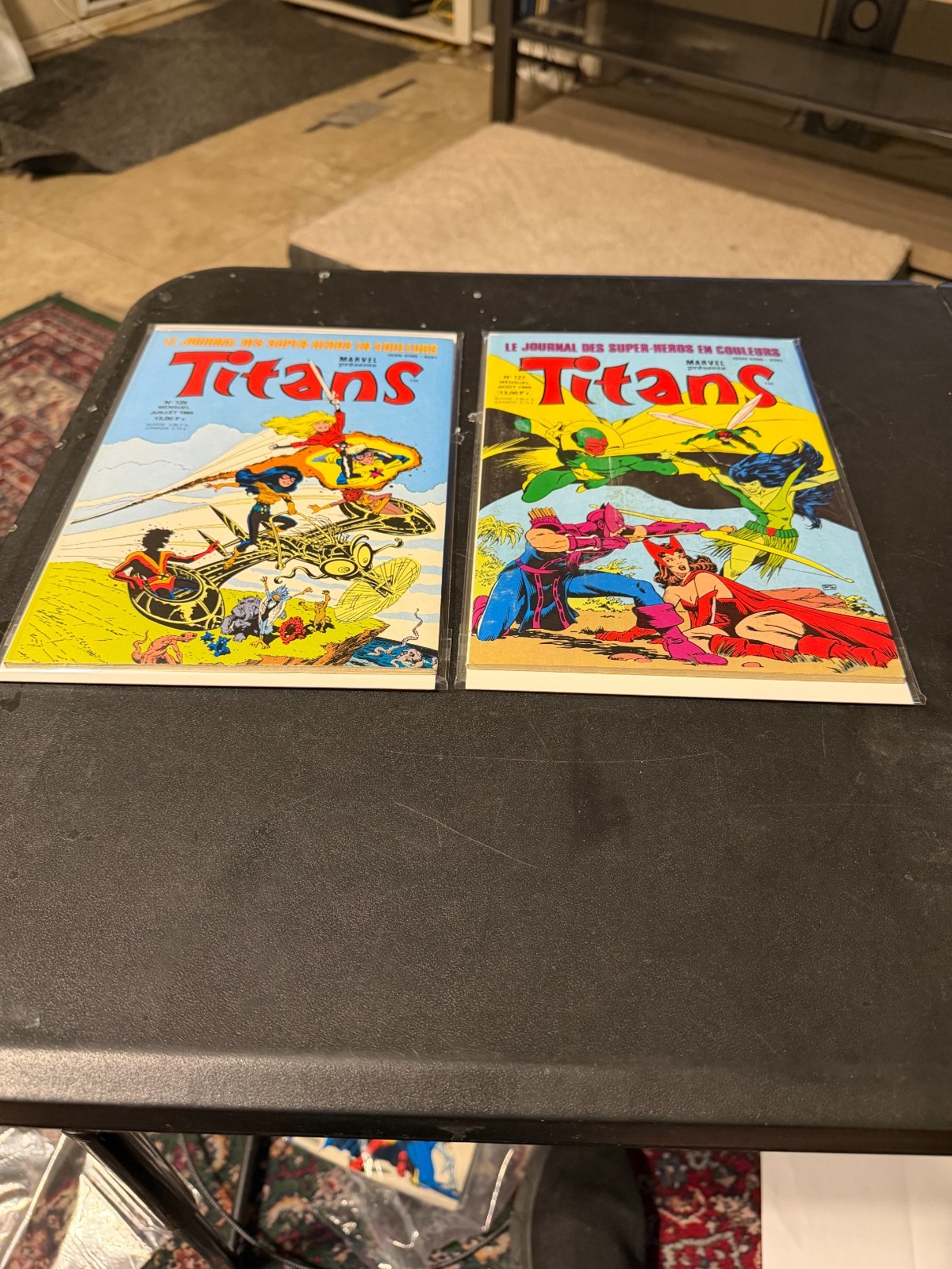 Lotto 2 BD Comics TITANS n° 126 e 127 (1989) Lug Semic Marvel - Lingua Francese