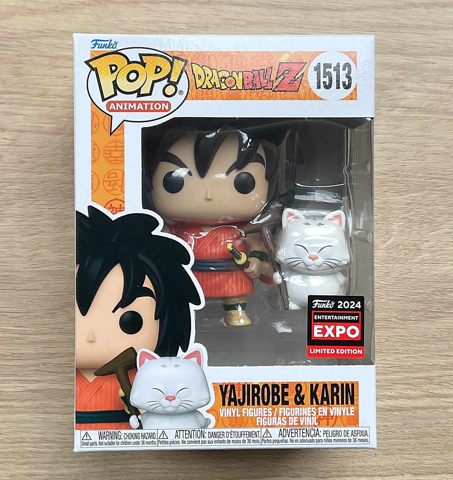 Funko Pop Dragon Ball Z Yajirobe & Karin C2E2 #1513 + Free Protector