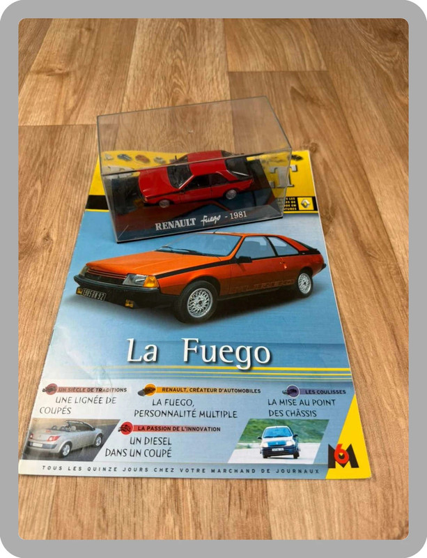 Renault Fuego 1981 Miniature 1/43 + Fascicule Officiel Collection M6