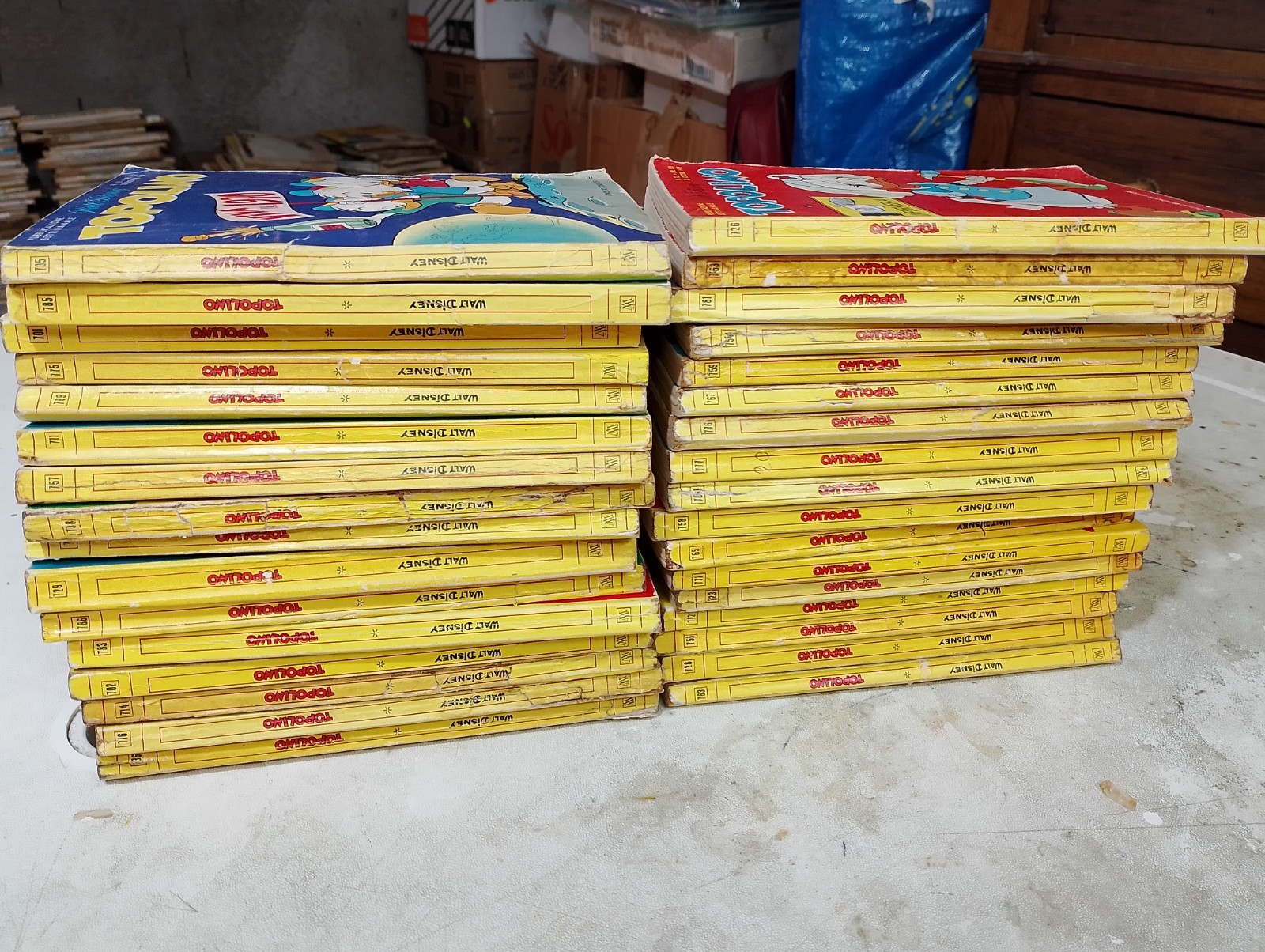 TOPOLINO DAL NUMERO 701  AL 786 BLOCCO DI 44 ALBI  ANNI 1969/70 CON I PUNTI