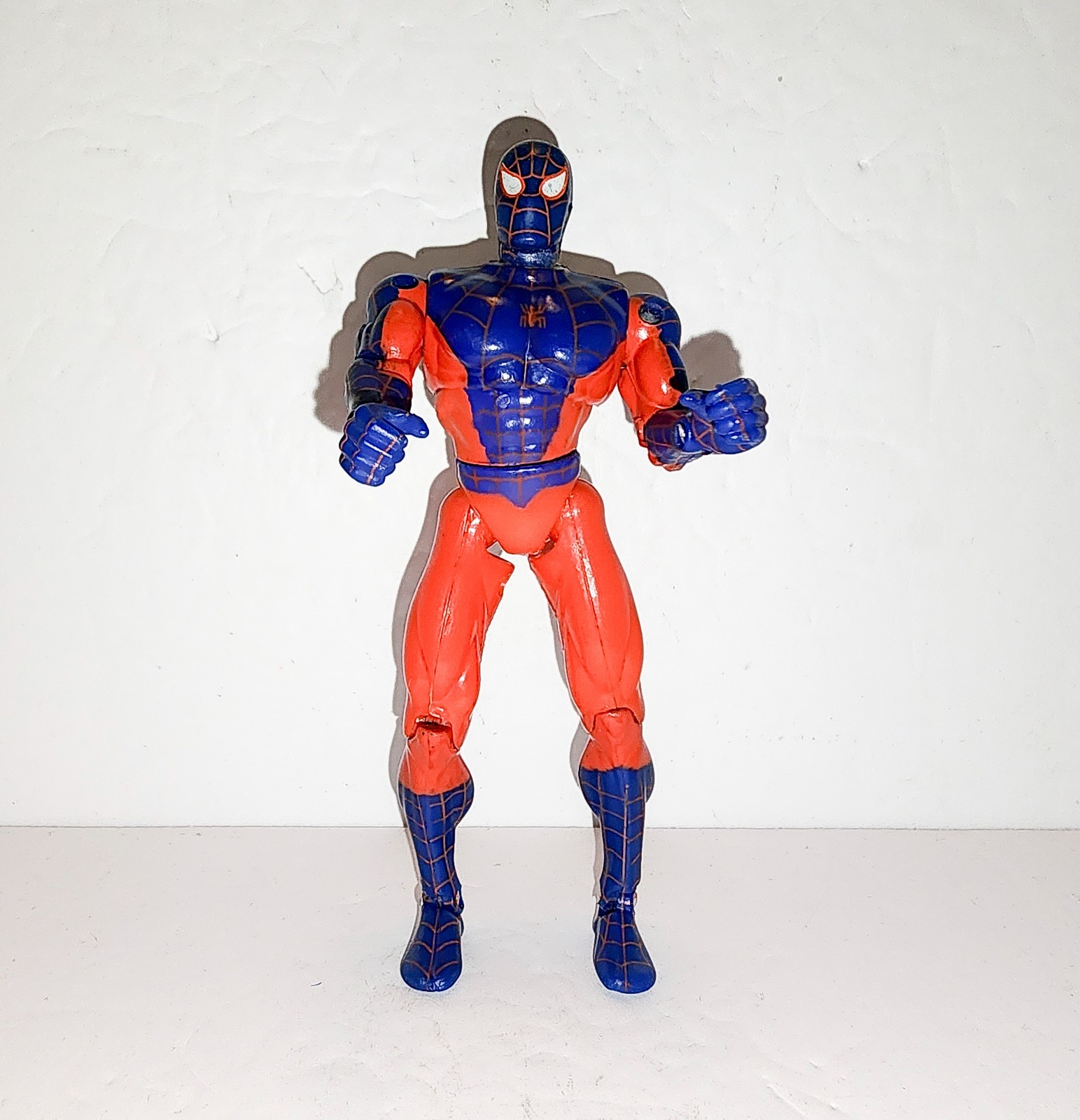 Vintage 1996 Toy Biz Marvel Spider-Man Inverse Battle Action Mega Armor Loose 5"