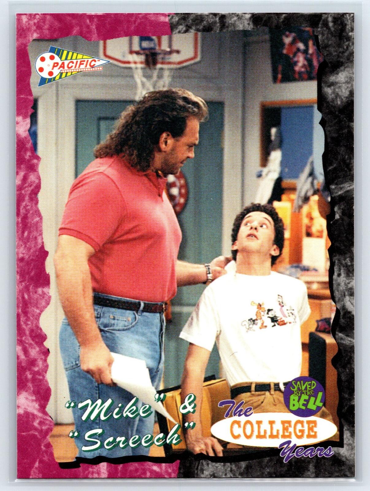 1994 Pacific Saved By The Bell: The College Years Mike & Screech #47