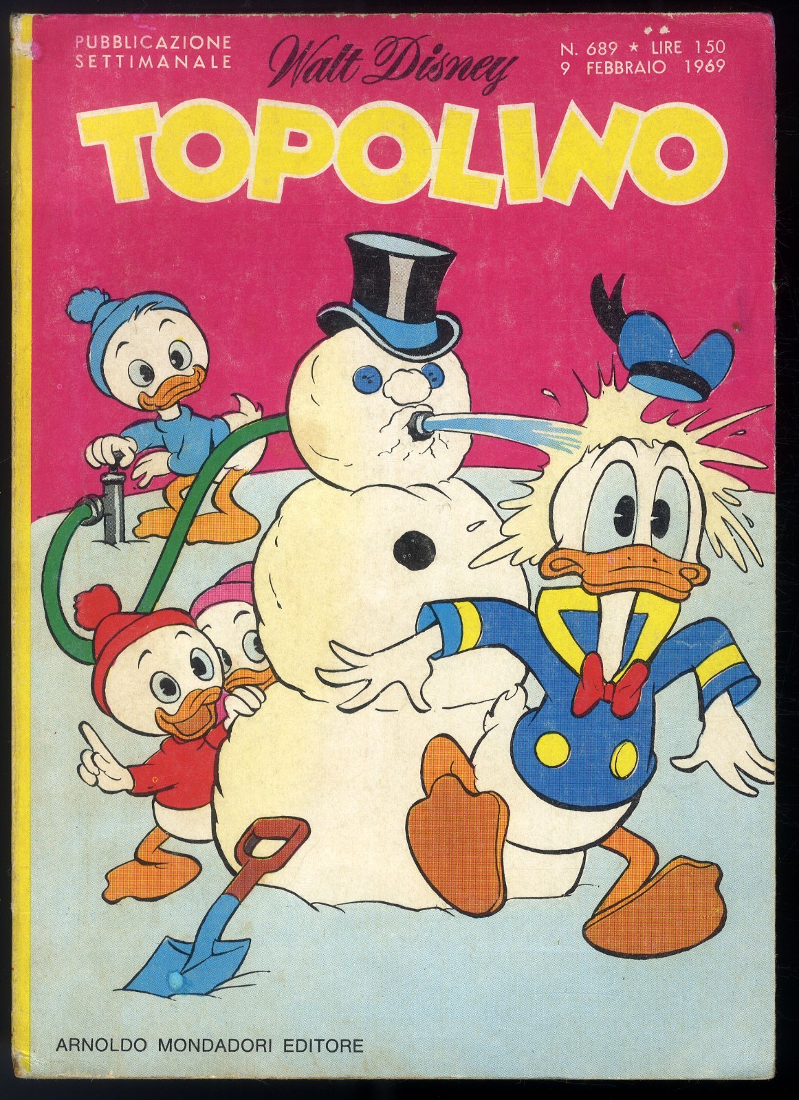 TOPOLINO N° 689 - 9 FEBBRAIO  1969 - SENZA BOLLINI - CONDIZIONE BUONO