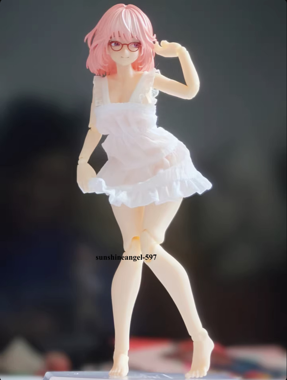 Gonna vestito bianca femminile scala 1/12 per bambola corpo figure calde 6''PH TBL OB11