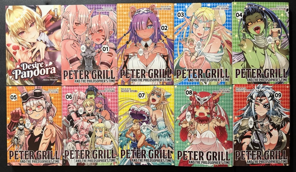 Peter Grill Philosopher manga vol 1,2,3,4,5,6,7,8,9 1-9 + desiderio vol 1 leggi info