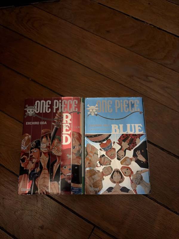 Manga one piece databook red blue