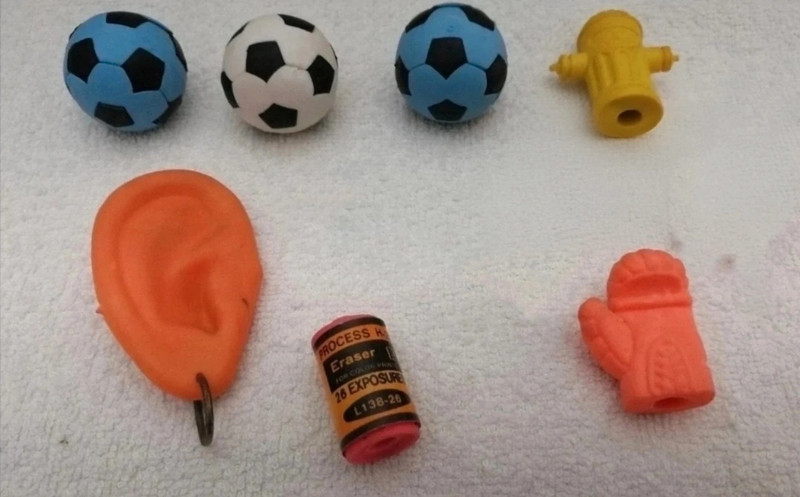 Set piccole gomme da collezione anni '90