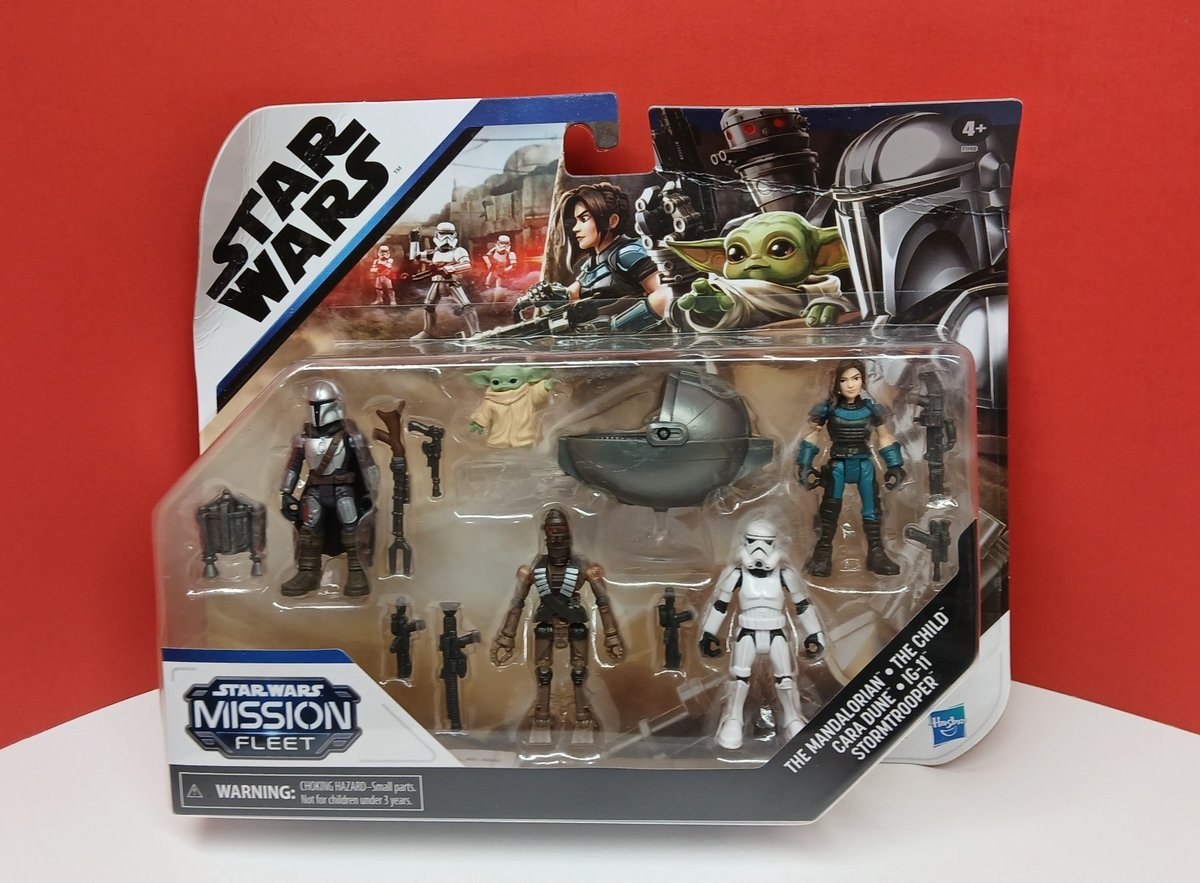 Star Wars Mission Fleet Defend The Child Action Figure Confezione da 5 (DANNI DA CARTA)