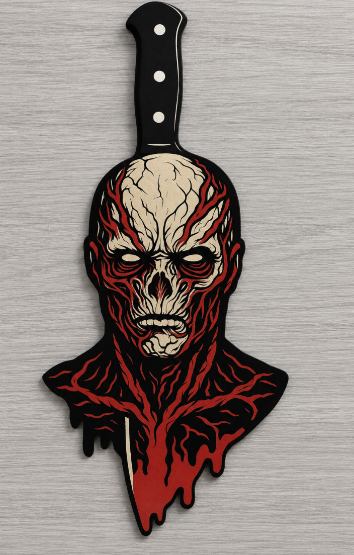 Vecna, coltello horror, demogorgone, cose strane, mostro, stampa 3D, Halloween