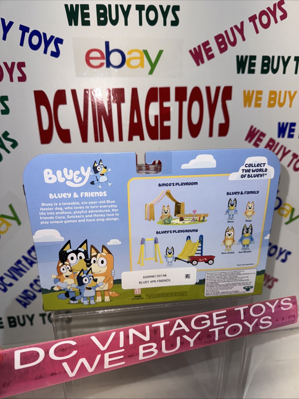 Bluey & Friends School Pack Bluey, Rusty, Chloe, Calypso Figures NEW 🔥 L@@K